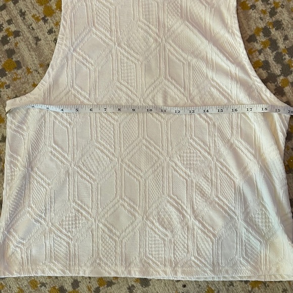 White Anthropologie tank with small turtleneck - Picture 2 of 7